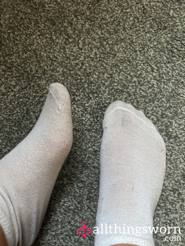 SWEATY Ankle Socks From A 12 Hour Nursing Shift.