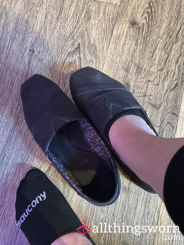 Sweaty Black Flats