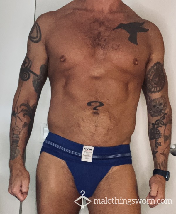 Sweaty Blue Jock