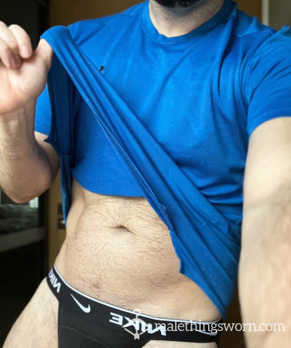 Sweaty Blue Under Armour Top