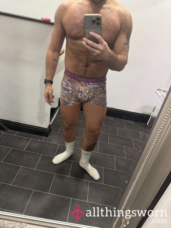 Sweaty Boxers And White Socks Combo!