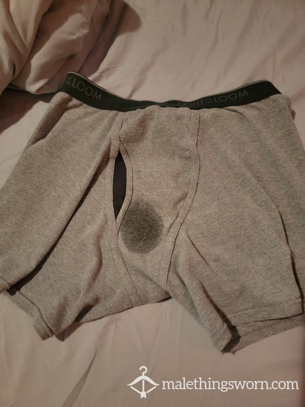 Old Sweaty Boxers With C*m