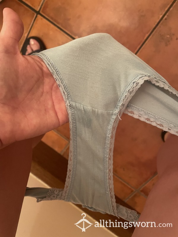 Sweaty Discharge Blue Panties