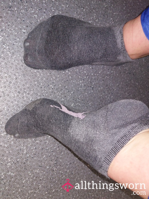 Sweaty Grey Socks