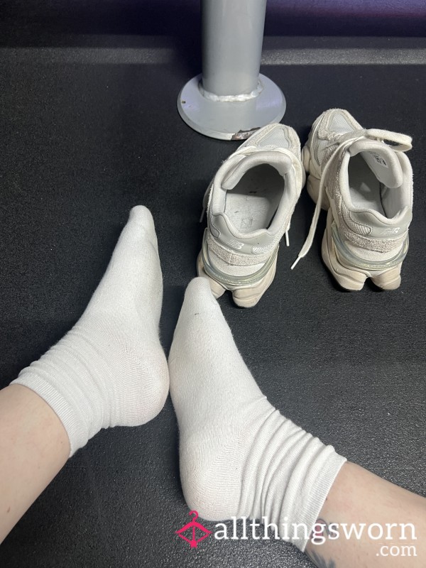 Sweaty Gym Socks Wet Worn Smelly