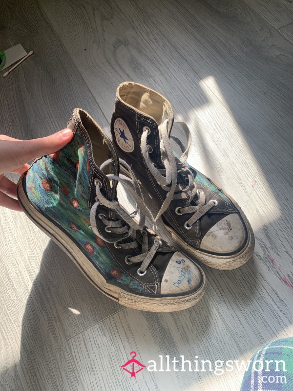 Sweaty, Heavily Worn Converse (painted)