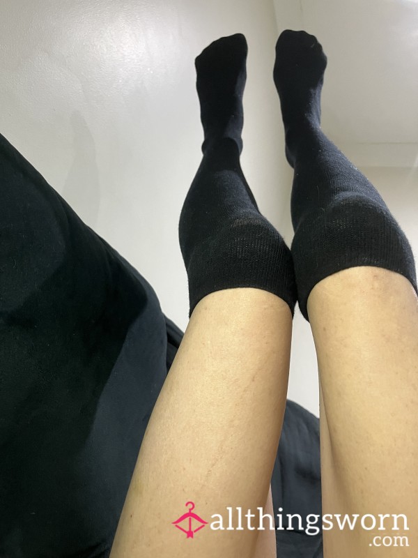 Sweaty Thigh High Socks