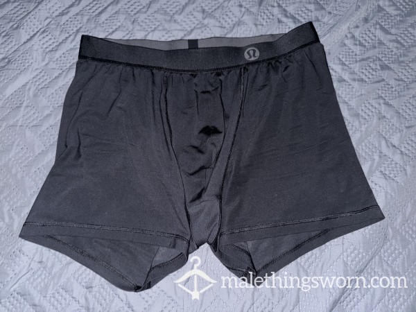 Sweaty Lululemon Black Boxer Briefs