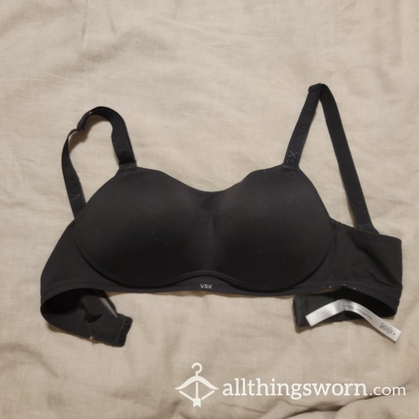 Sweaty Multiple Use VSX Black Push Up Sports Bra 34 C