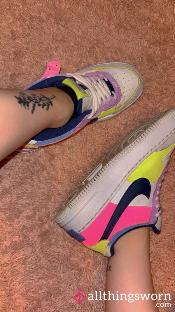 Sweaty Neon Cutie Air Forces💜