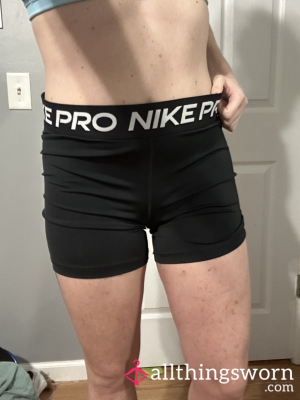 Sweaty Nike Pro Shorts