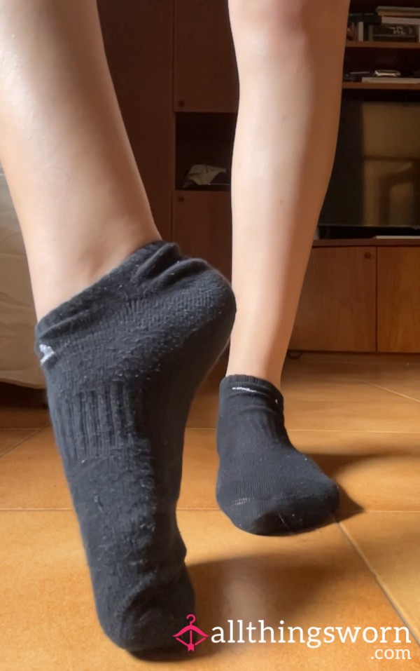 Sweaty Post-running Black Socks