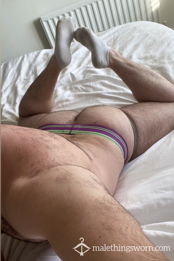 Sweaty Purple Jockmail Jock