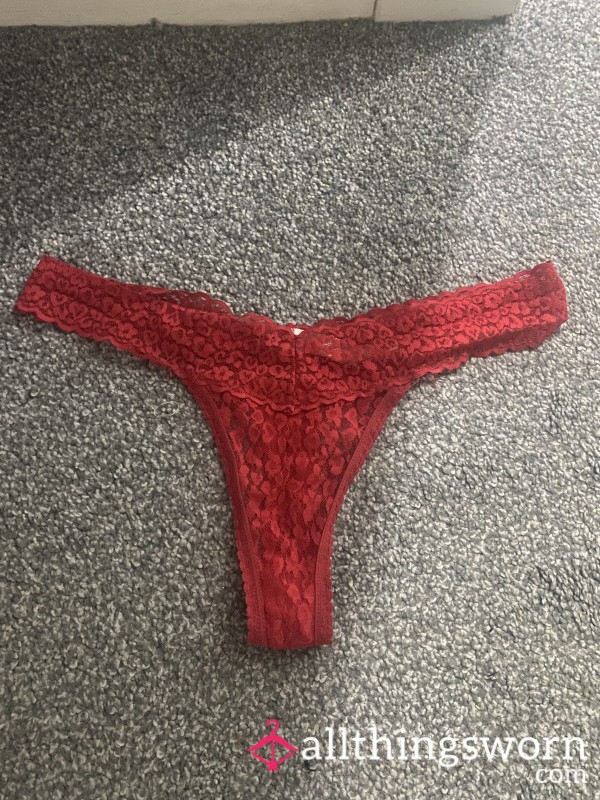 Sweaty Red Hot Thongs