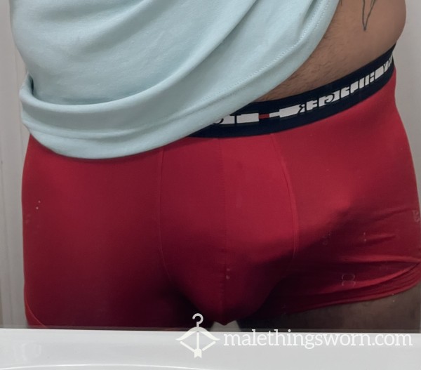 Sweaty Red Tommy Hilfiger Boxer Briefs