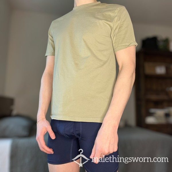 SWEATY SHIRT USED From A College Jock Twink Worn For 1 WEEK STRAIGHT (Light Green)