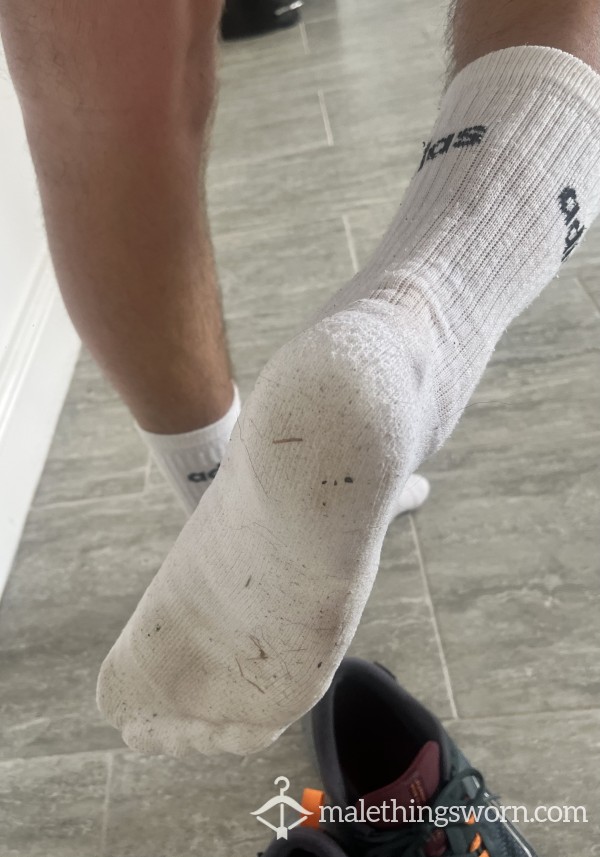 Sweaty Strong Smelling Adidas Sports Socks 🦶🏼💦🥵