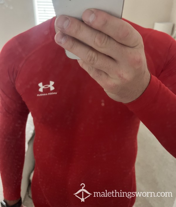 Sweaty Under Armour Compression Training Gym Top