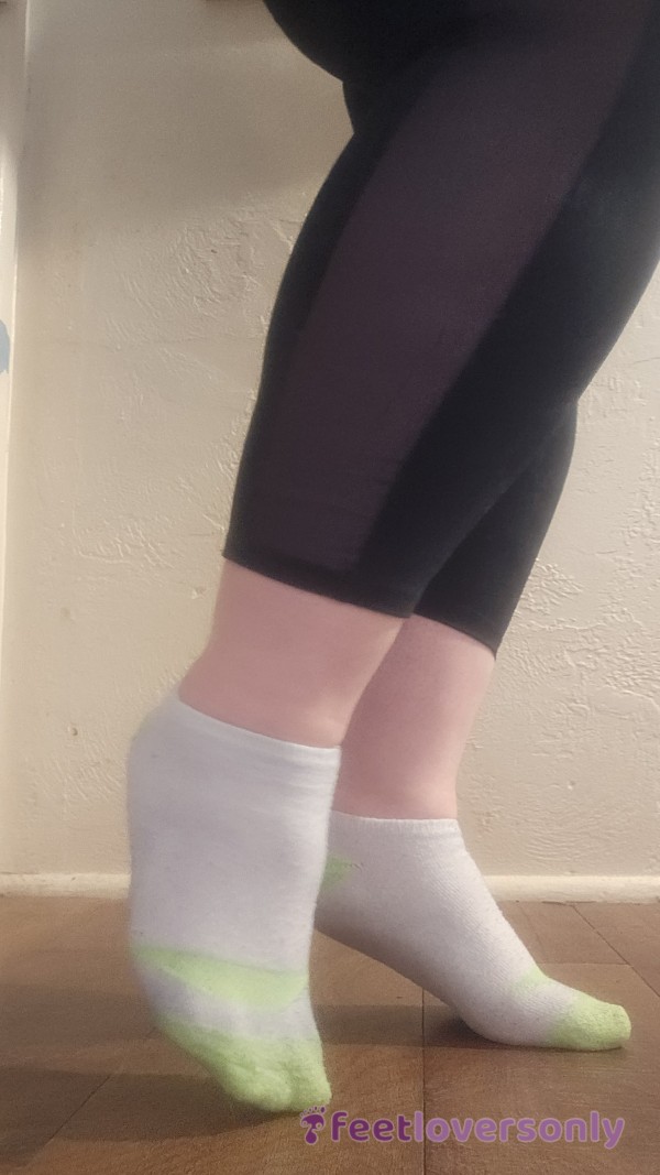 Sweaty White Gym Socks