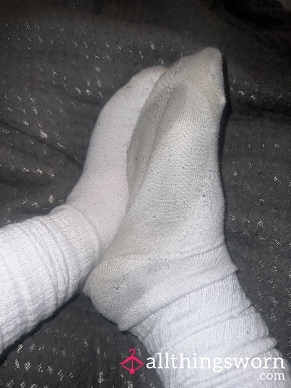 Sweaty White Gym Socks 24 Hour Wear