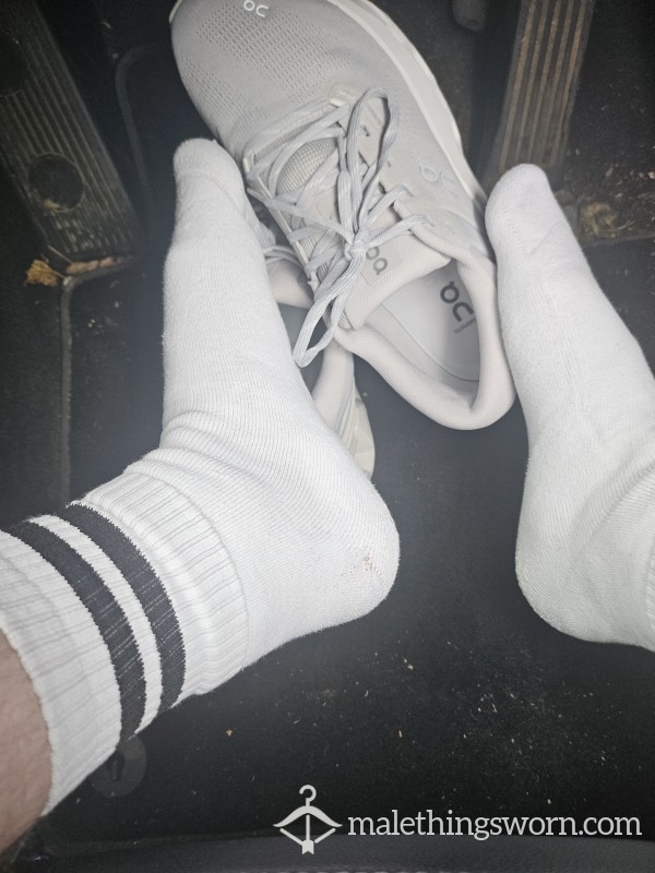 Sweaty White Gym Socks