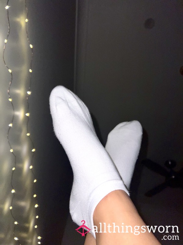 Sweaty White Gym Socks