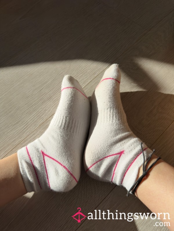 Sweaty White Sports Socks