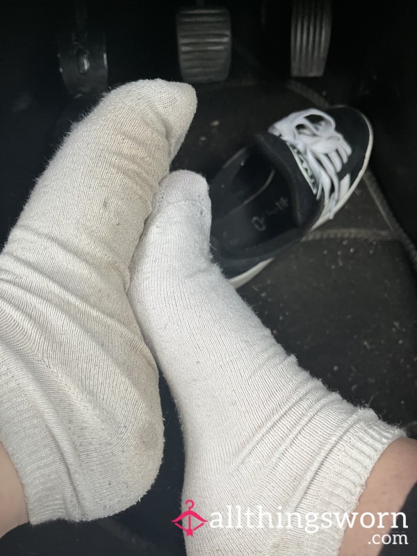 Sweaty White Trainer Socks