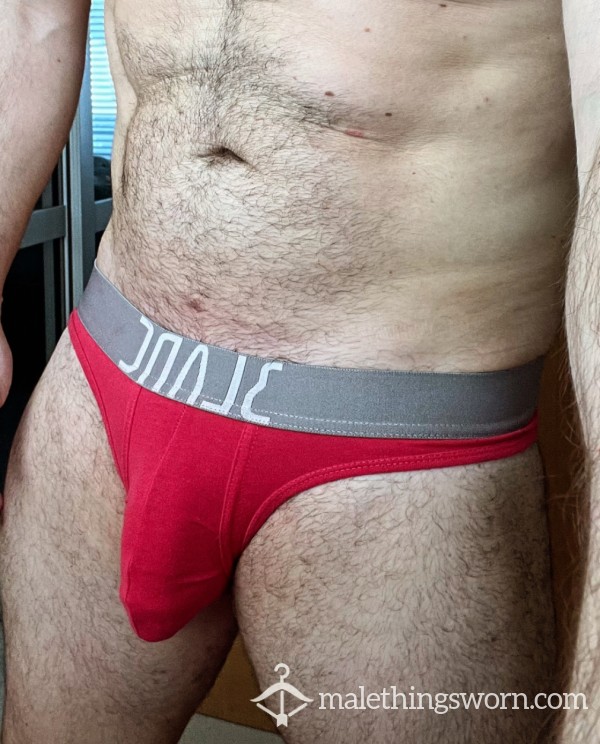 Sweaty Worn Pink Blanc Briefs