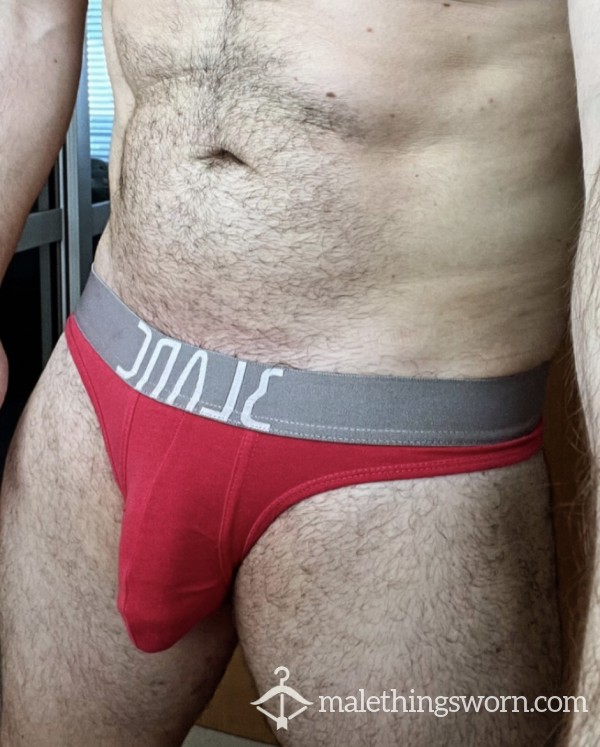 Sweaty Worn Pink Blanc Briefs