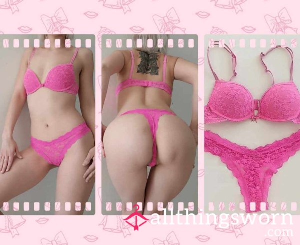 Sweet Pink Set - Thong & Bra