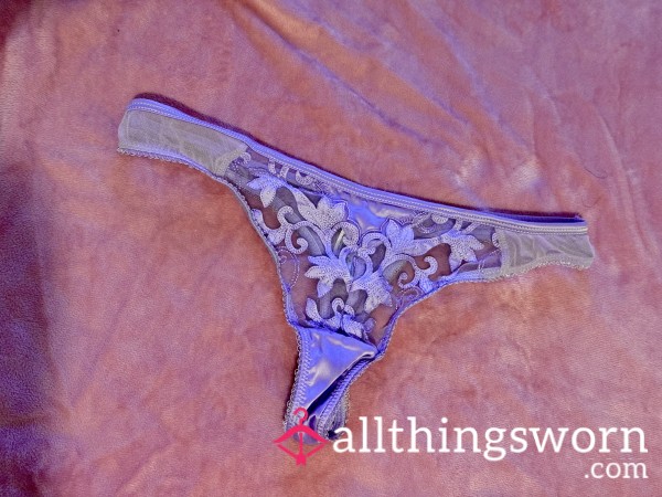 Sweetest 🐱 Flavoured Lace Lilac Thongs