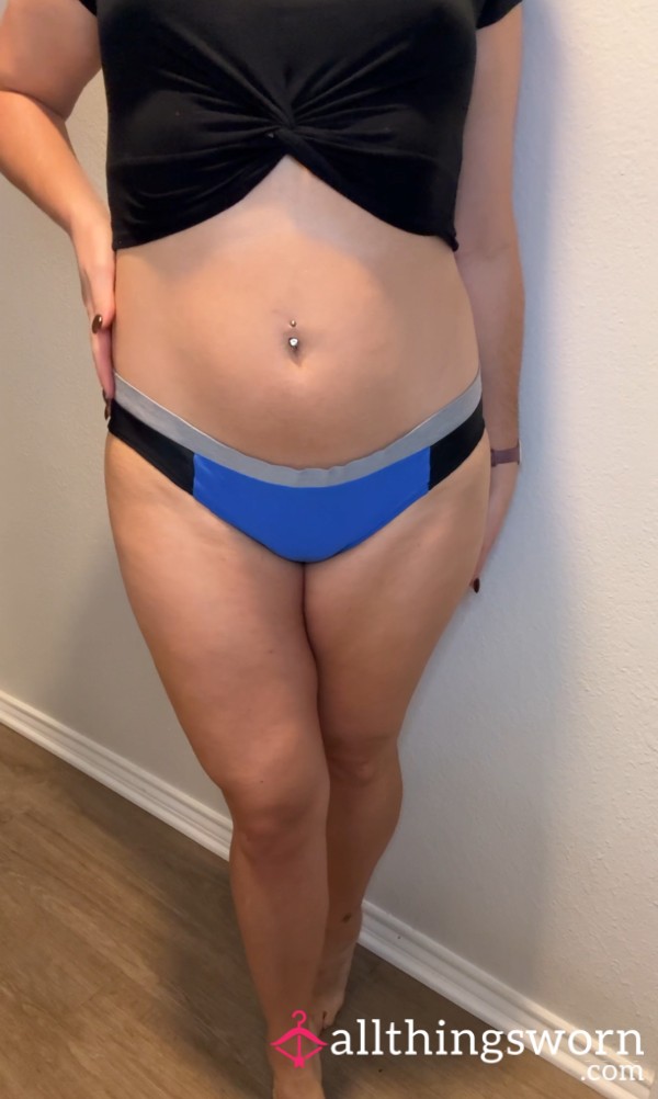 Swimwear: Blue Bikini Bottoms