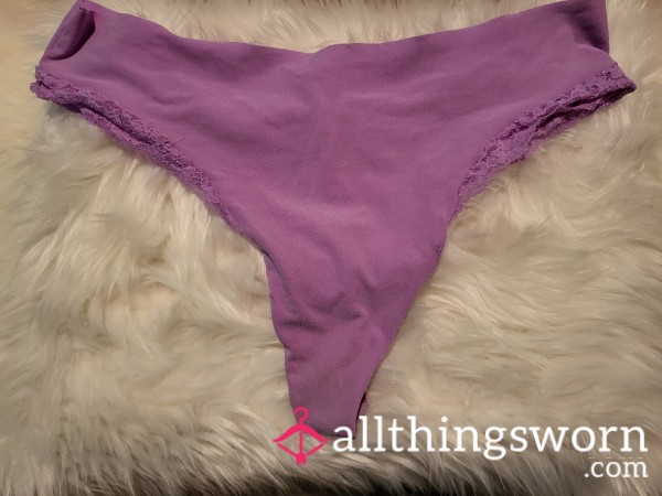 T10: XL Victoria Secret Purple No Show Thong