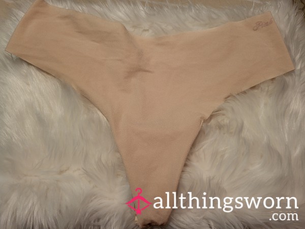 T34: XL Nude PINK Nude No Show Thong