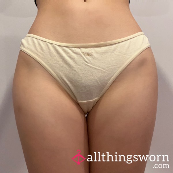 Tan Shell Cute Design Thong Cotton