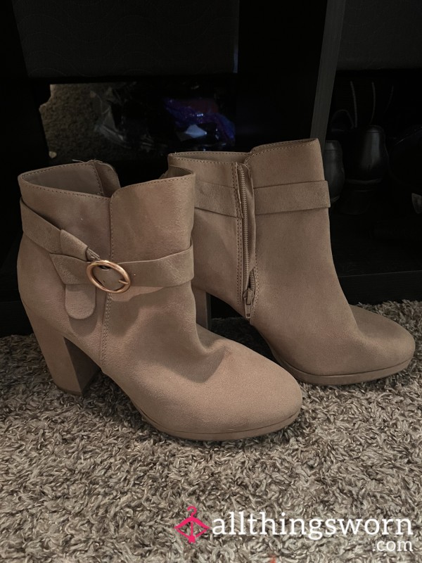 Tan Suede Heels