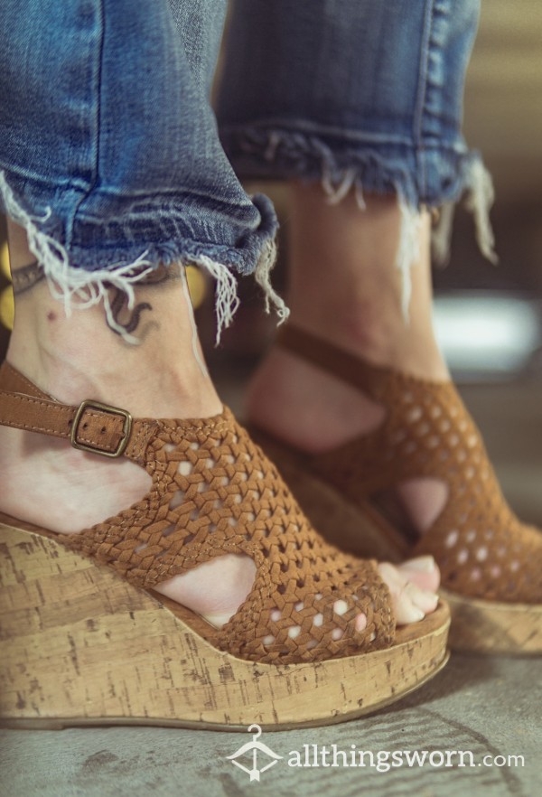 Tan Wedges