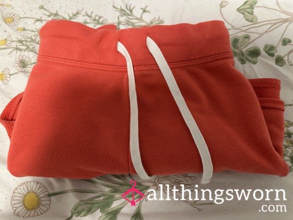 Tangerine Soft Booty Shorts Worn In The Gym And At Home.