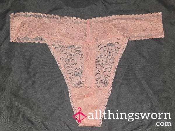 Tan/Peach Lacey Thong