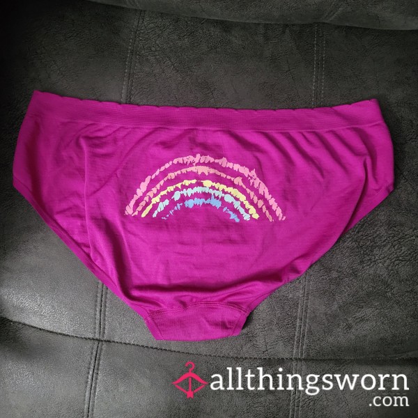 Taste The Rainbow Pink Full Bottom Panties