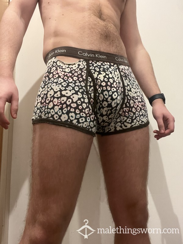 Tatty, Used, C*m-stained Calvin Klein Boxers