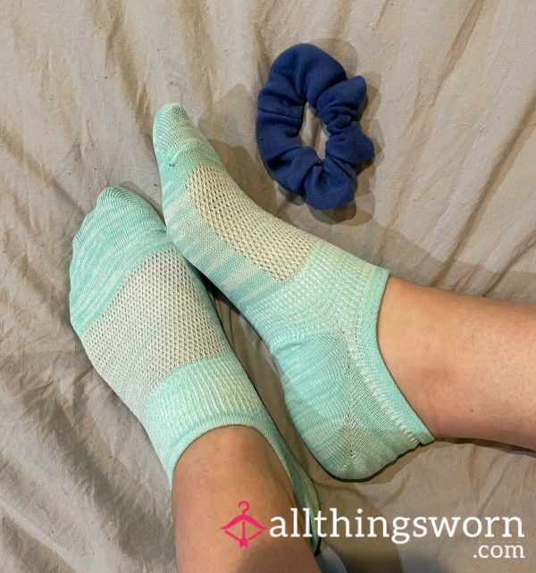 Teal Ankle Socks