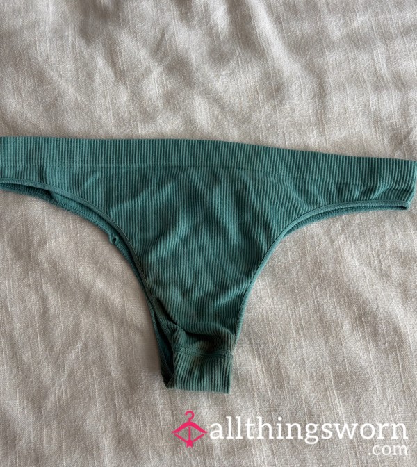 Teal Discolored Thong