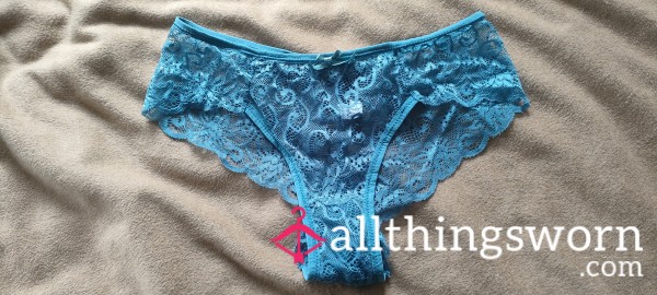 Teal Lace Briefs