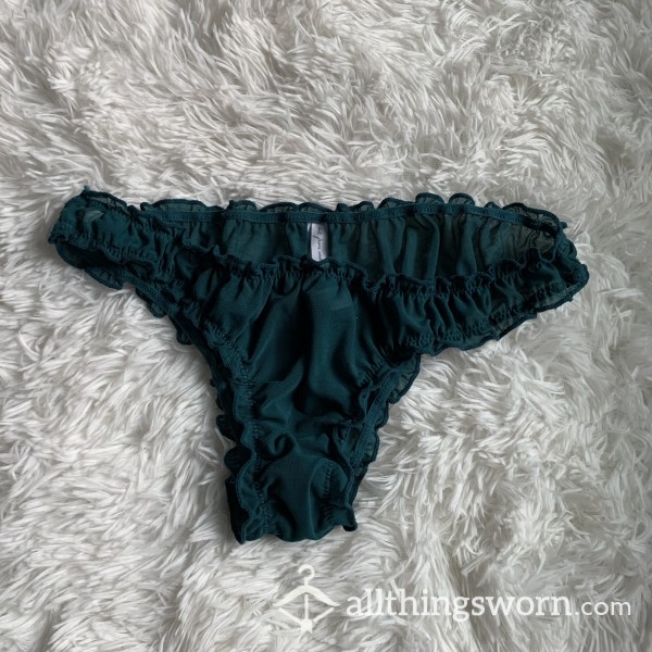 Teal Ruffled Panties