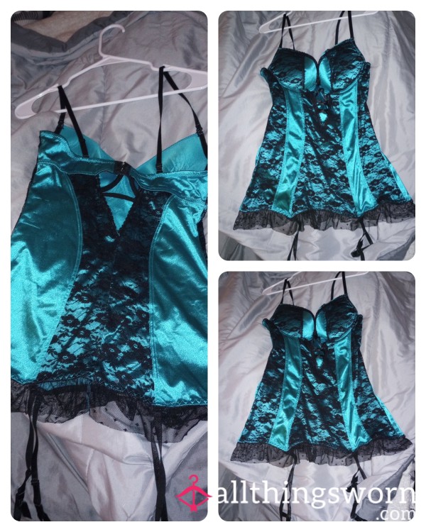 Teal/Black Nighty W/ Stocking Straps