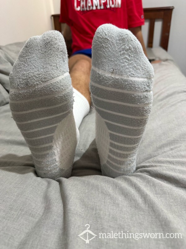 TEASING CUSTOMER IN HIS SOCKS