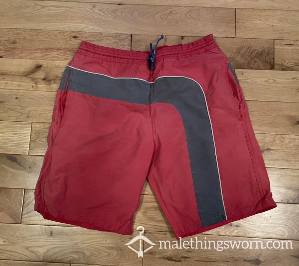 Ted Baker Red & Blue Swimming Shorts (M) Worn - Ready To Be Customised