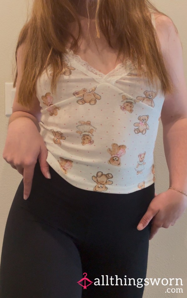 Teddy Bear Lace Tank Top